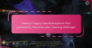 Destiny 2 Legacy Code Redemptions: Past promotions, Historical codes, Claiming challenges