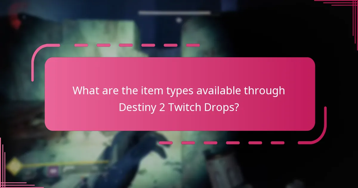 How can players claim Destiny 2 Twitch Drop rewards?